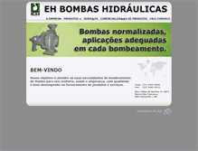 Tablet Screenshot of ehbombas.com.br